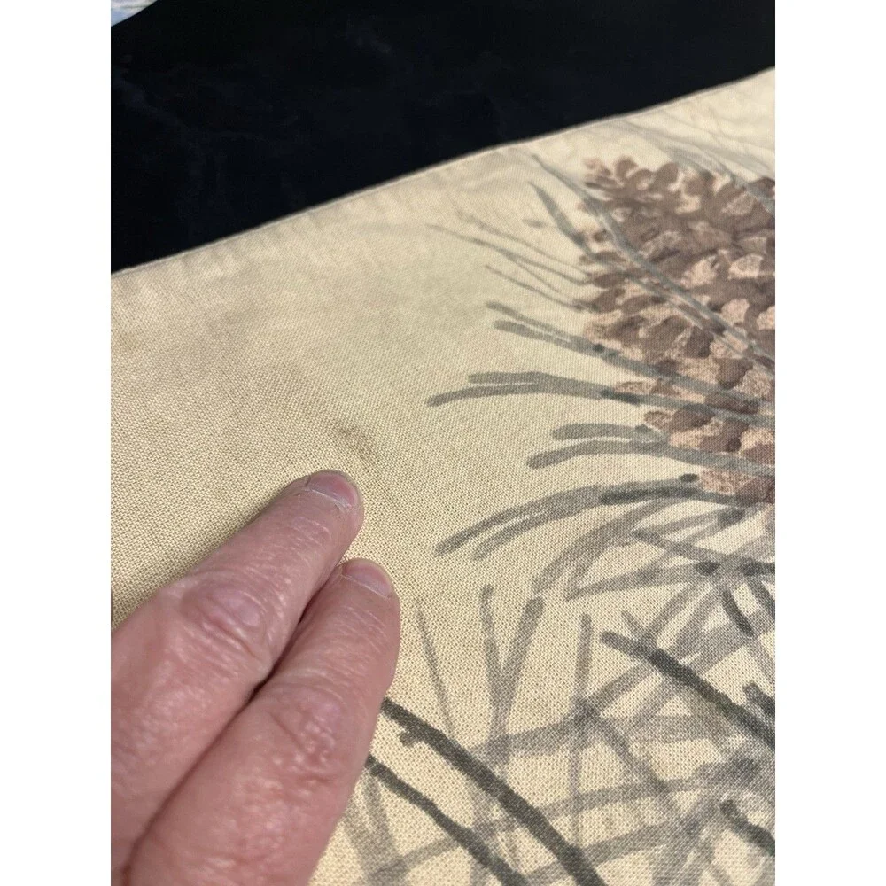 Pottery Barn Pine Cone Bough Table Runner 18x108”